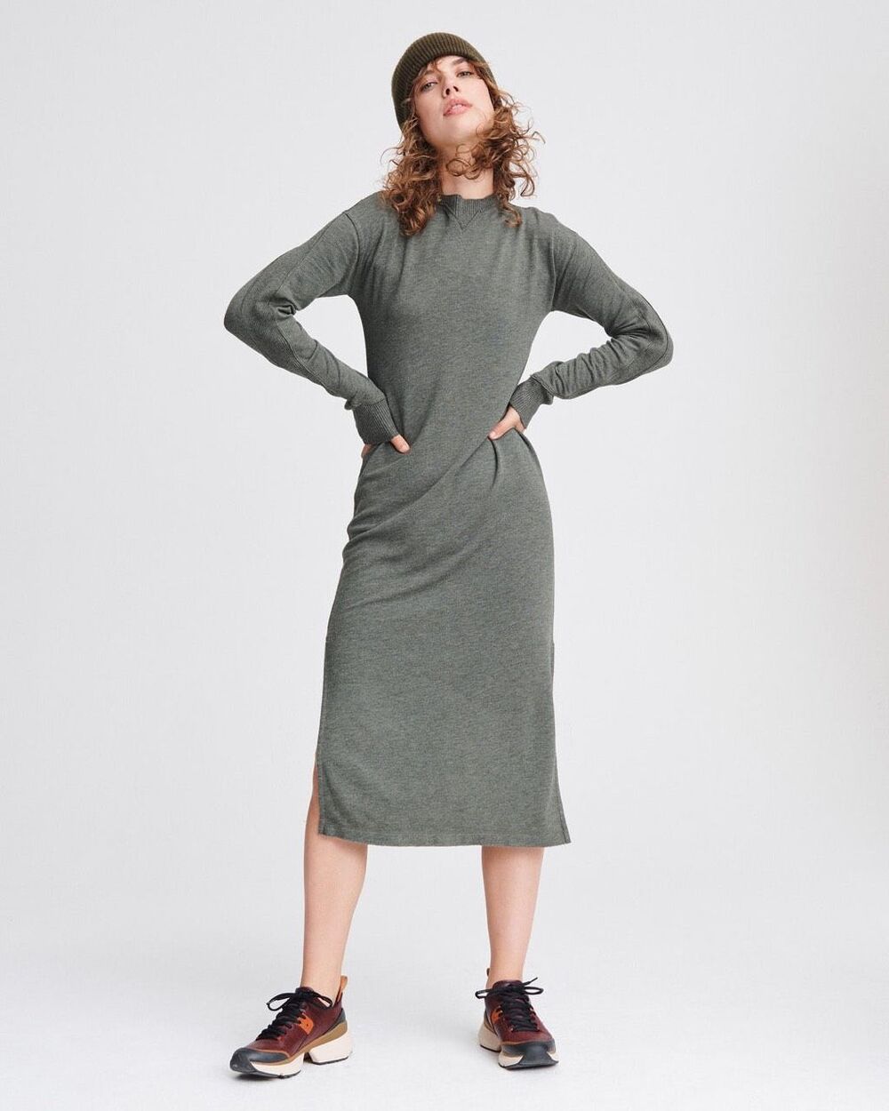 Rag & Bone - Townes Dress Heather Army XS